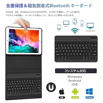 Amazon.co.jp: [2025年昇級版] iPad 第9世代 キーボード ケース