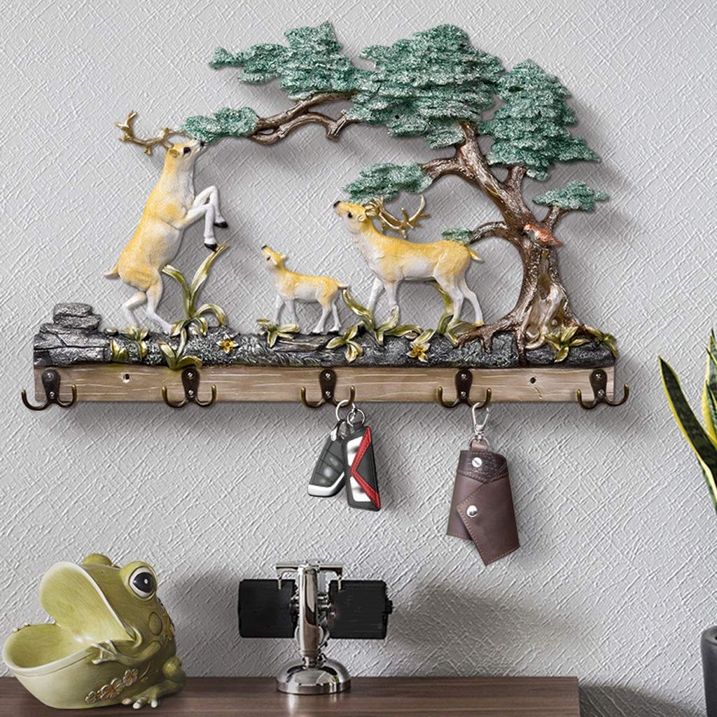 Perchero de Pared Ciervo Lindo de la Pared de Gancho de la Pared de la Pared del Perchero de la Entrada del Gancho de la Capa doméstica Gancho Creativo Ganchos para Abrigos