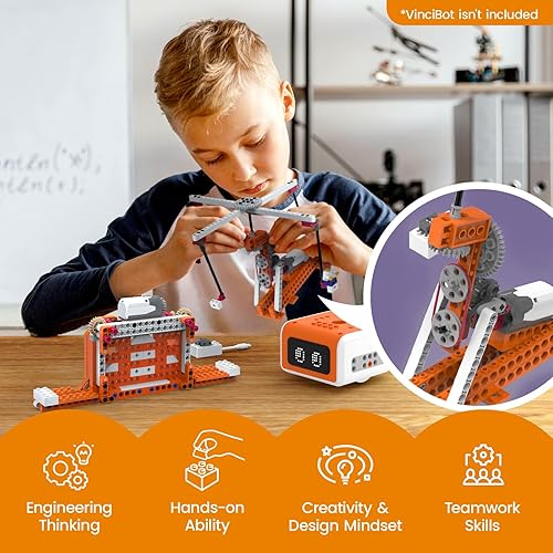 Miniatura 9 de Matatalab VinciBot Coding Robot for Kids 8-12, STEM Educational Toy, Scratch & Python Programming Robot with Remote Controller, AI Smart Robot Gift