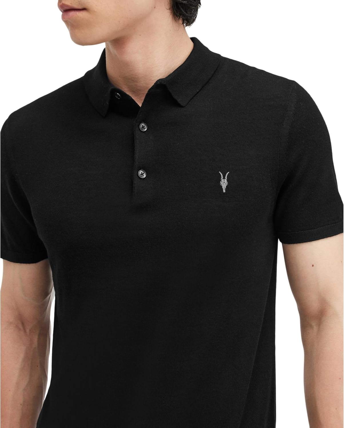 AllSaints Men's Mode Merino Ss Polo - Image 3