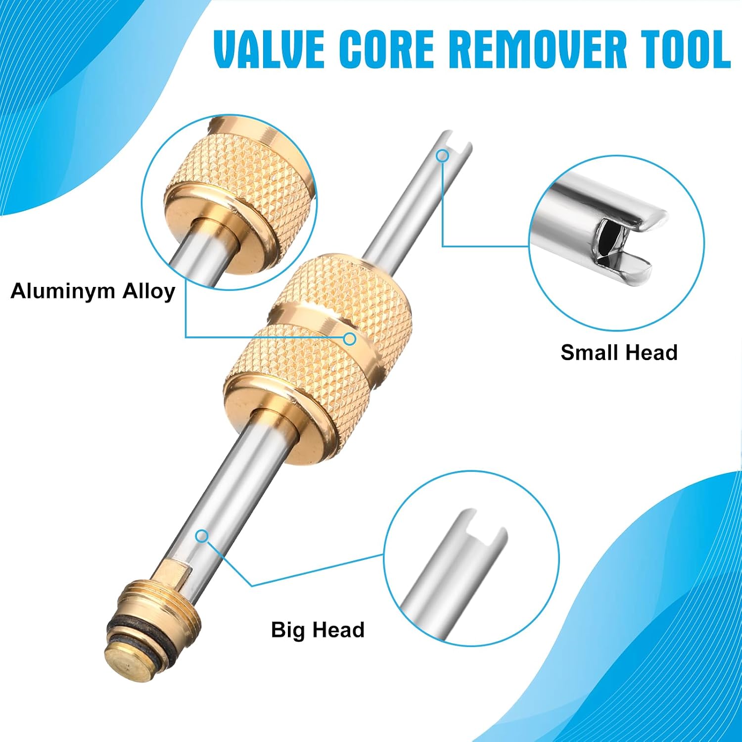 67 Pcs A/C Valve Core Remover Tool Kit for R12 R134a R1234yf