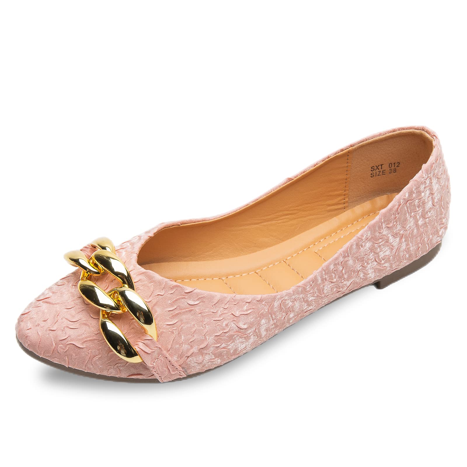Sixth Street Womens Casual Comfortable and Lightweight Ballerina Ballet Flats - Pink - (Size-39) - SXT 012 (B0BB1R2PP1) Amazon Price History, Amazon Price Tracker