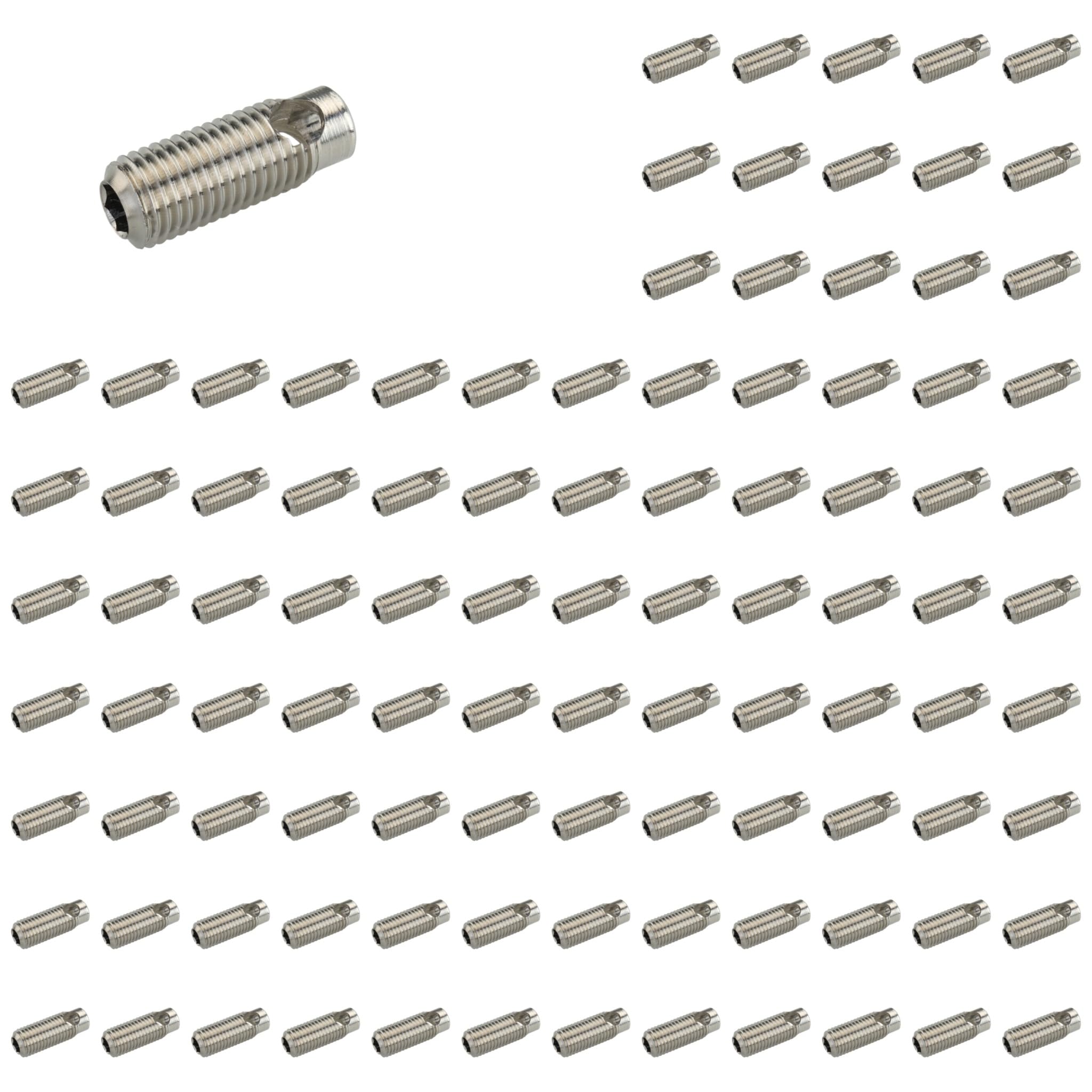 100 manguitos de corte, conector automático, D10 x 27, acero