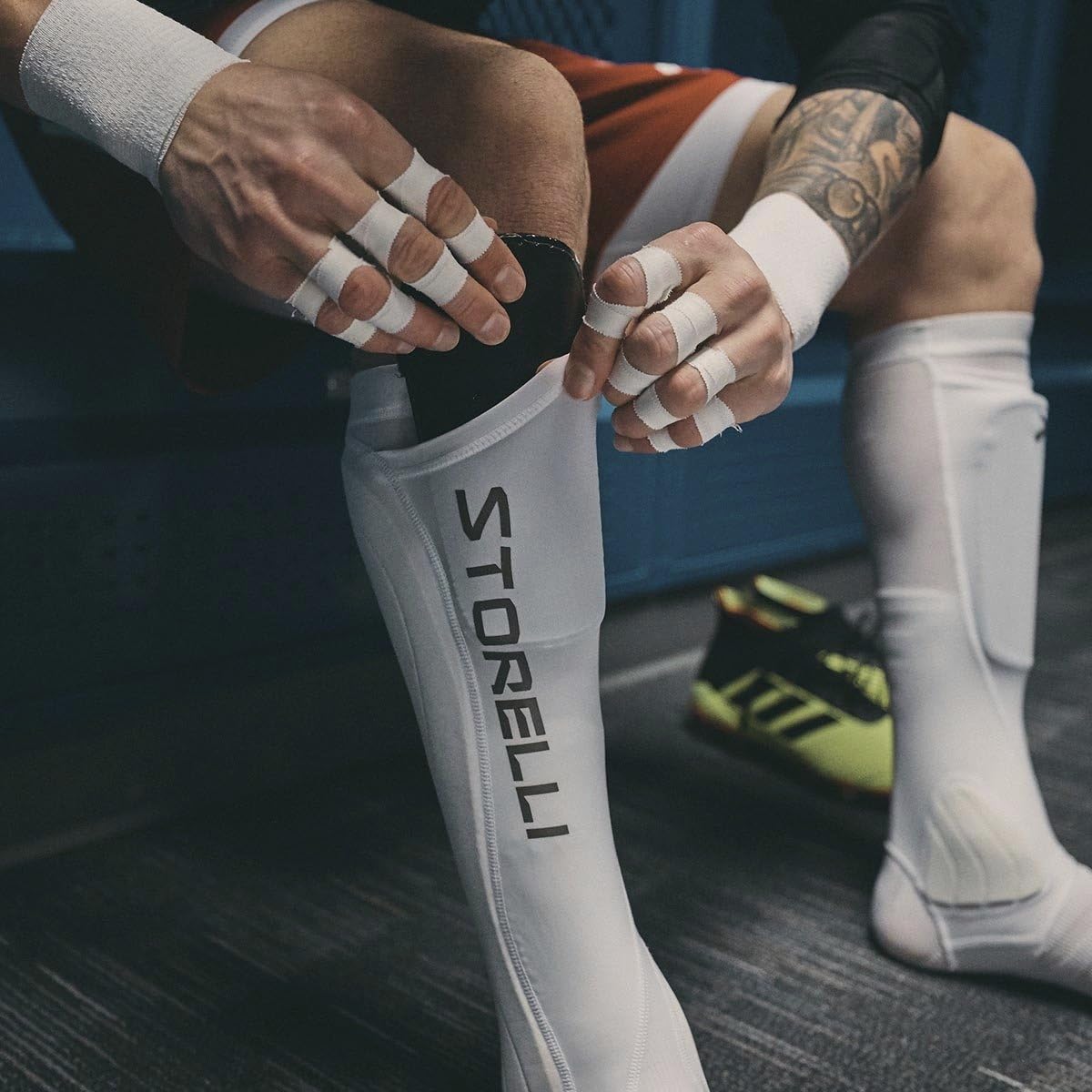 Storelli BodyShield Leg Guards | Protective Soccer Shin Guard Holders | Enhanced Lower Leg and Ankle Protection : Sports & Outdoors