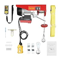 Vista 7 de Alzamiento de cable eléctrico automático de 660 libras, control remoto inalámbrico, cabrestante de polea aérea de 110 V 650 W con eslinga