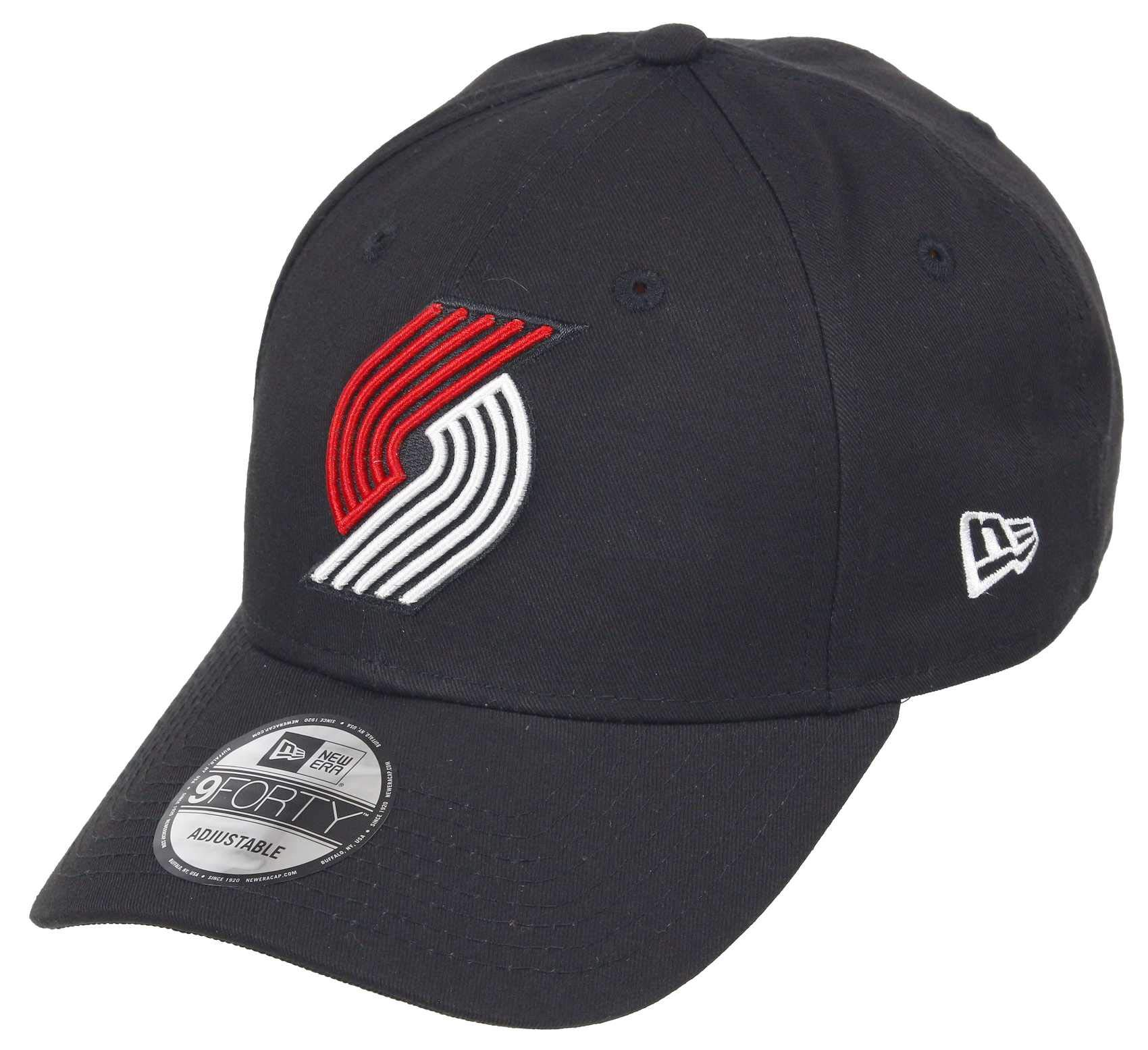 New Era Portland Trailblazers 9forty Adjustable Snapback Cap NBA Essential Black - One-Size — image 1