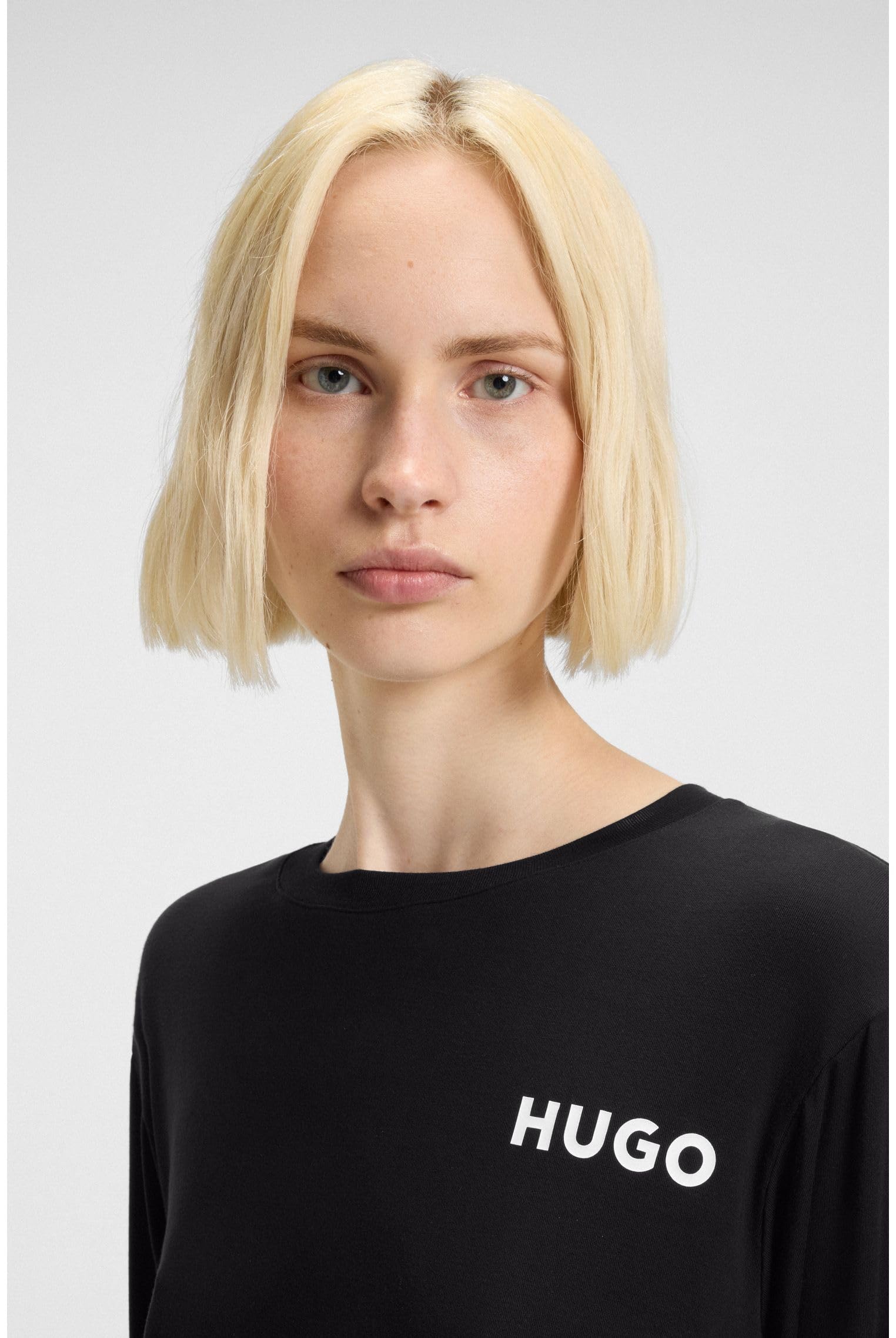 Hugo Unite_LS-Shirt Pijama_Manga Larga Mujer (Pack de 1)