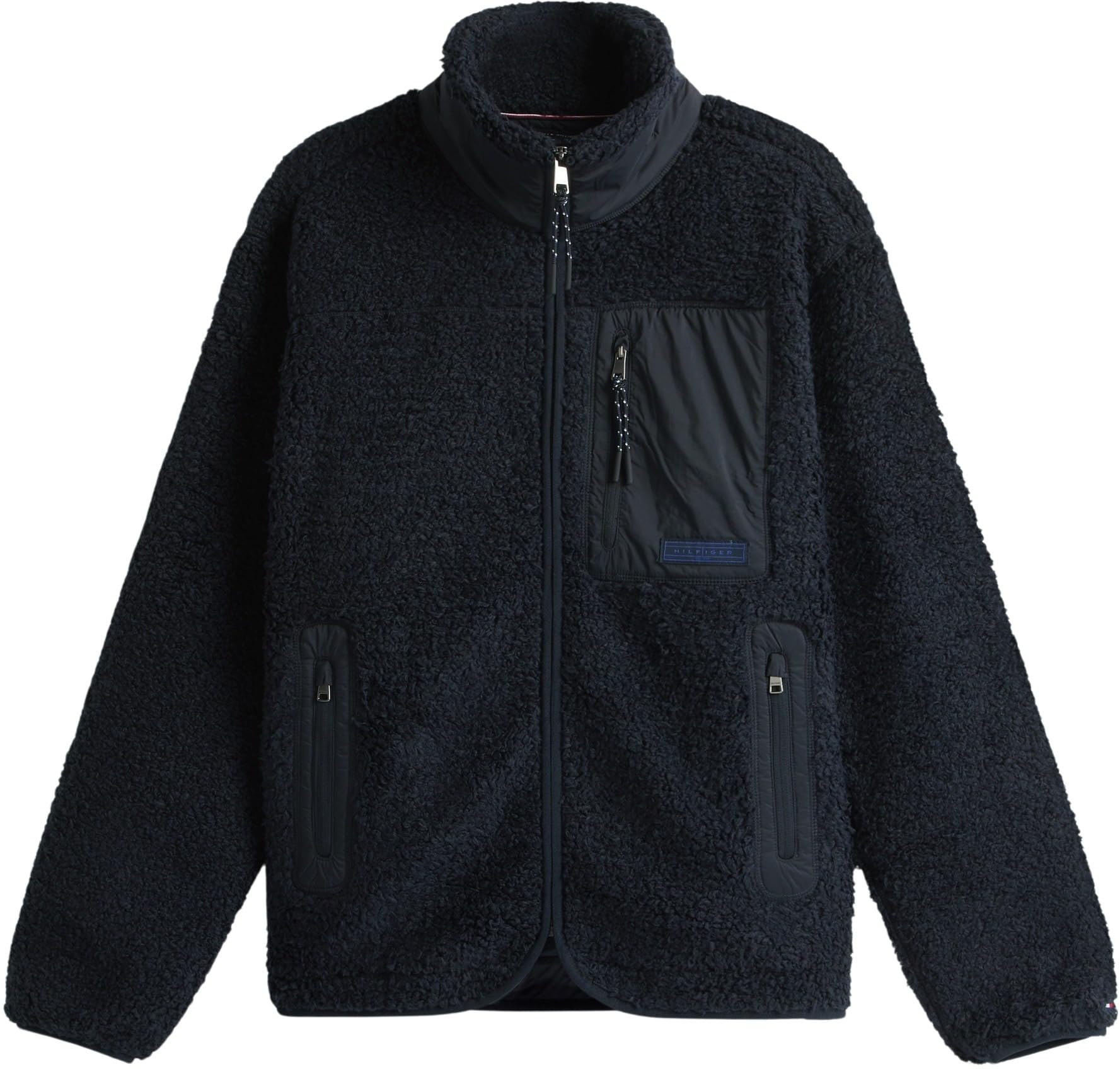 Tommy Hilfiger Teddy Fleece Zip Through Mw0mw40420 Sudadera con Cremallera Hombre (Pack de 1)