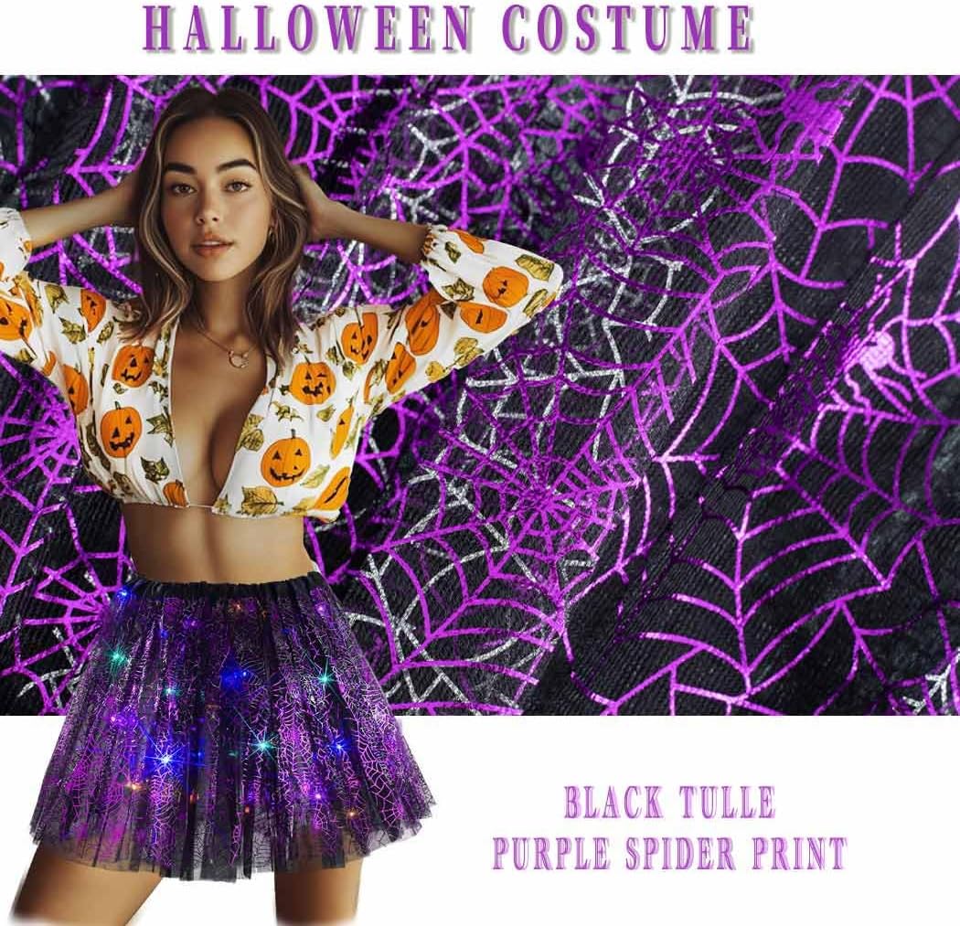 Light Up Tutu Skirt Rave Ballet Dance Skirts Led Costume Dress for Women and Girls