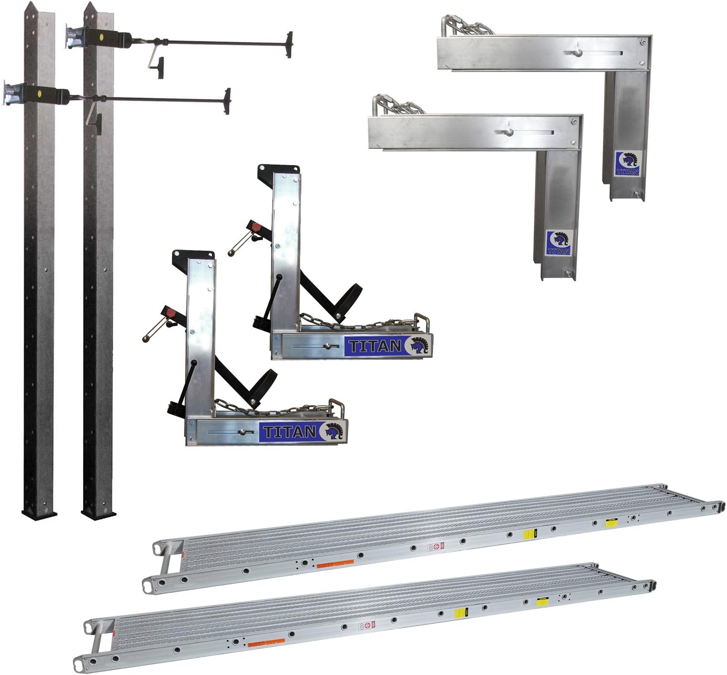 Titan Aluminum Pump Jack Scaffold System, 500 pound