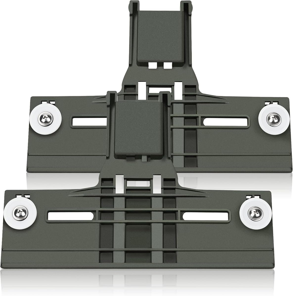Romalon Upgraded W10350375 Dishwasher Top Rack Adjuster for Kenmore 665 Whirlpool WDT750SAHZ0 WDT730PAHZ0 Dishwasher W10712395 Upper Rack Replace AP5957560 3516330 AP595756 2-Pack