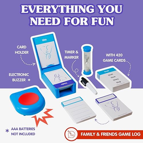 Miniatura 7 de Ageless Games Taboo Charades - Juego clásico de adivinanzas y charadas para adultos mayores - Tarjetas grandes y fáciles de leer para baja visión -