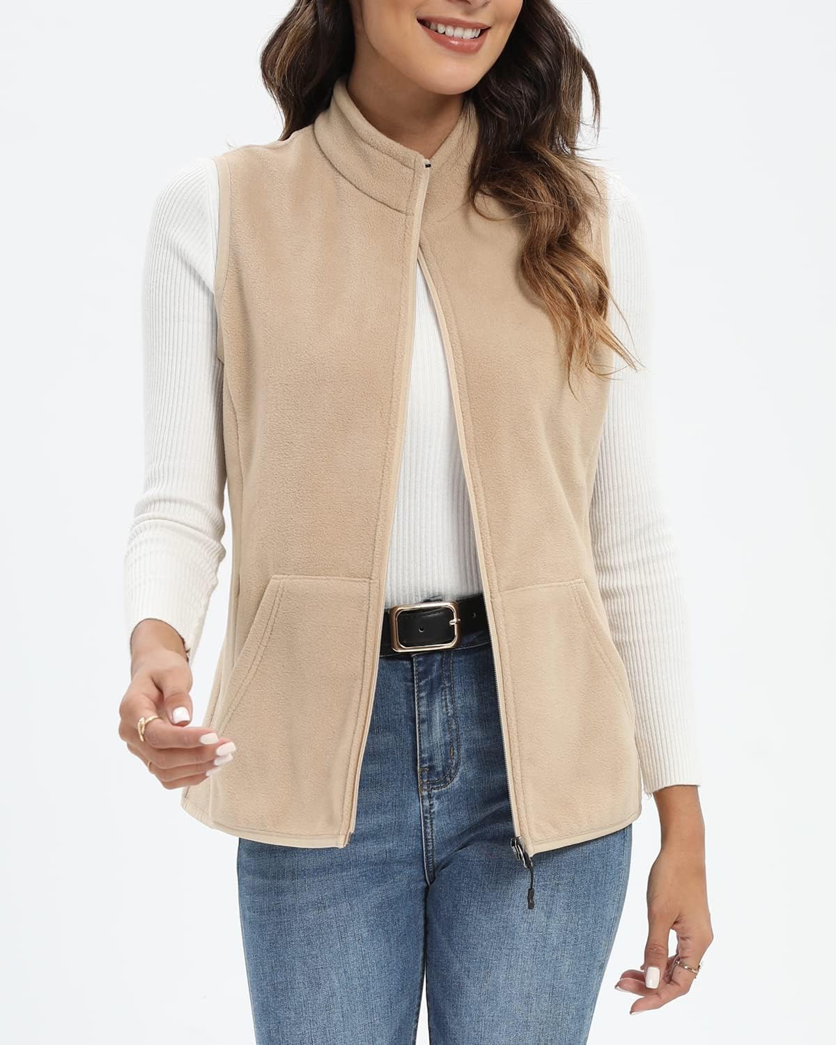 Xeoxarel Women's Fleece Vest with 6 Pockets (XS-2XL) - Image 4