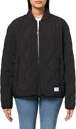 HUGO Mens Quilted Nylon Water Repellent Zip Up Jacket