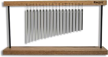 TreeWorks Chimes Medium Top Bar Chime a MADE IN U.S.A. a For Percussion Tables, Desks, Classroom Music, Meditation or Yoga, Includes Tennessee Hardwood Stand, inch TRE9t