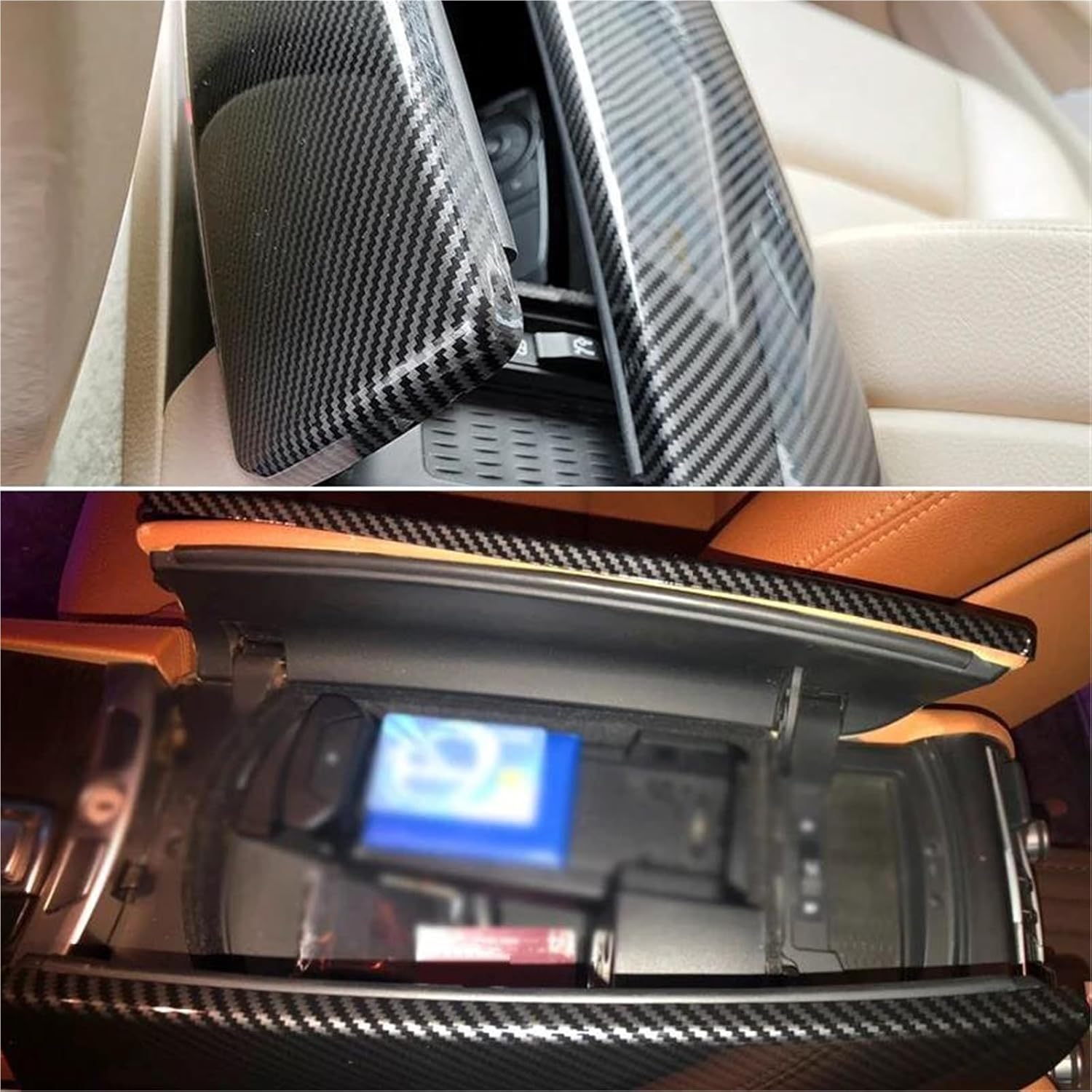 Armrest Box Protection Cover Compatible with BMW 7 Series F01 F02 2009-2015
