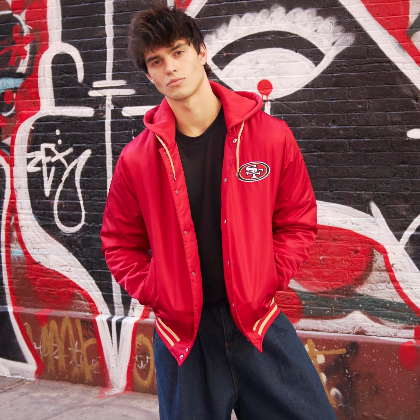 Ultra Game mens Nfl Official Supreme Satin Jacket - Image 4