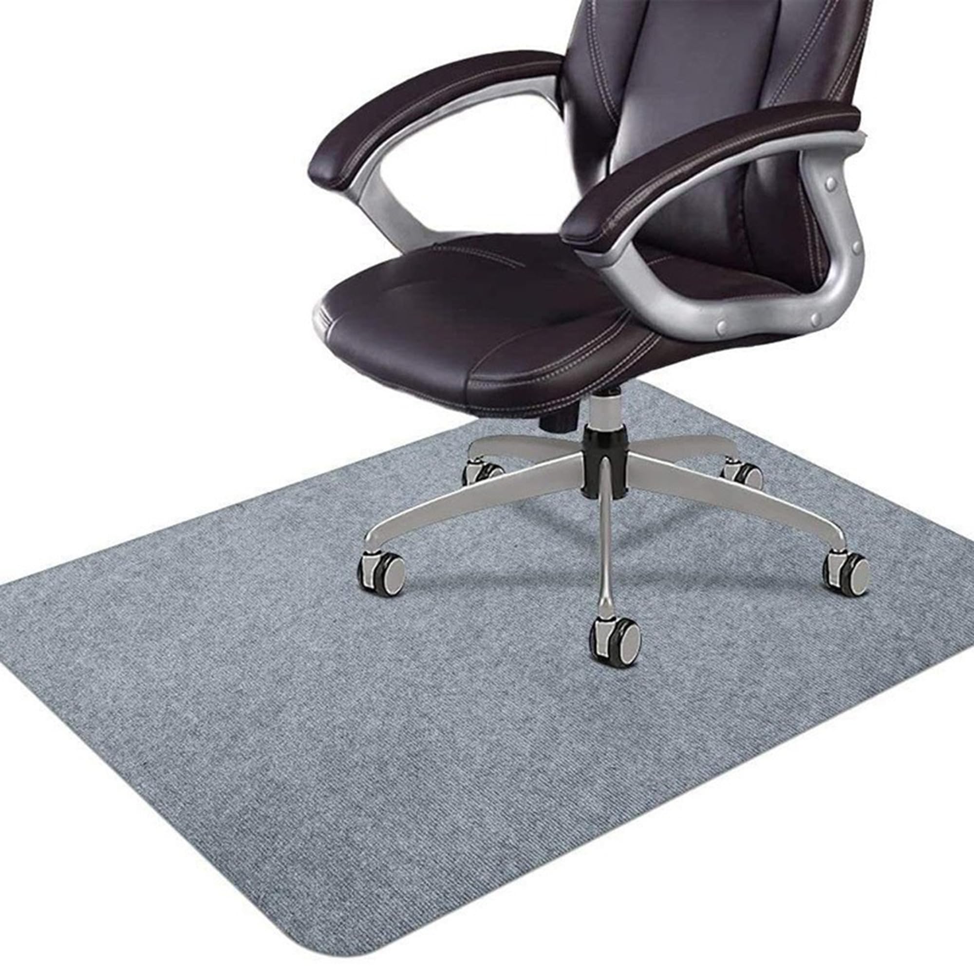 Tapis de chaise pour jeux vidéo et bureau gris grand format 160x140