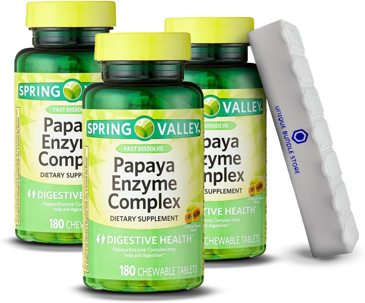 Spring Valley, Papaya Enzyme, Complex Chewable Tablets