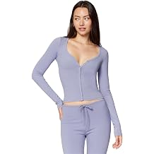 Florence by Mills Women's Happy Place Lounge Baby Snap Cardi Top