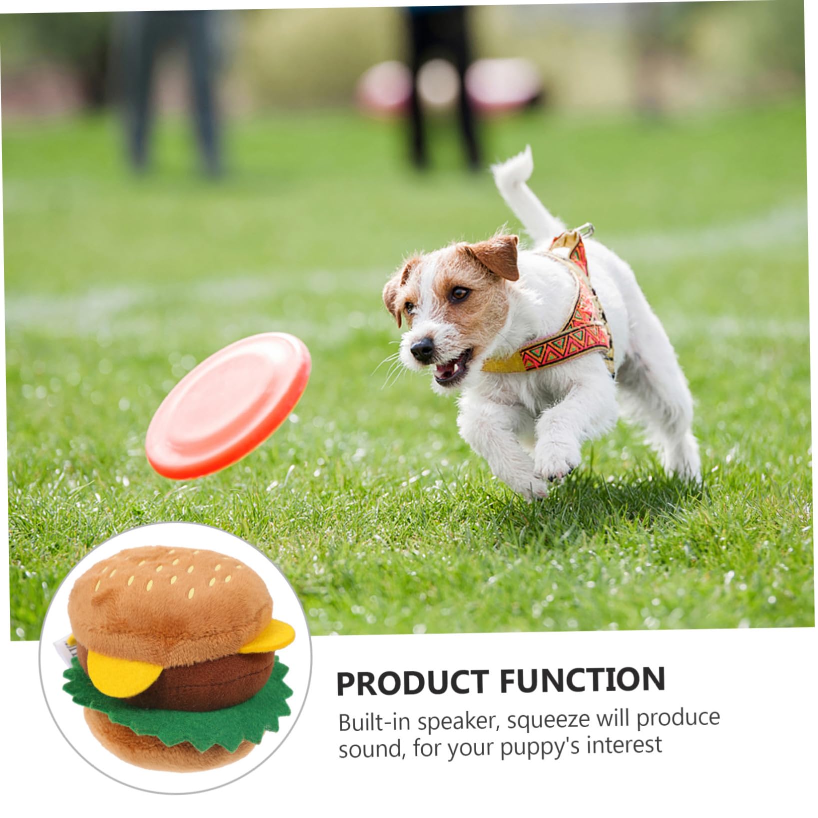 TOYANDONA Jouet D'aliment pour Chien, Peluche Couineuse Café