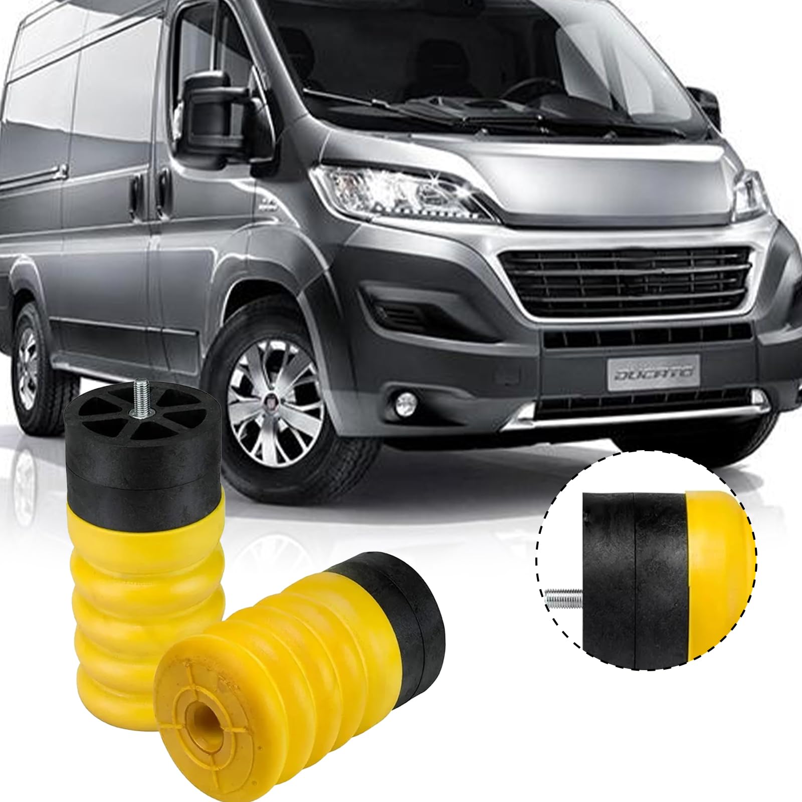 Kit de resortes de aire traseros compatibles con Ducato Jumper Boxer desde 2006, SSR-313-54, 2 resortes amortiguadores de coche traseros, reemplazo para SuperSprings Sumo-Springs