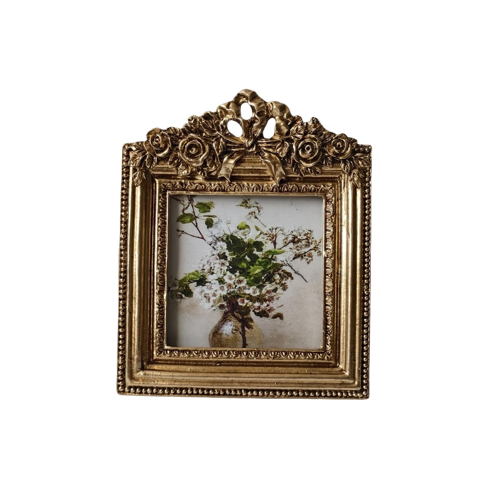 Kaeltsyn Ornate Photo Frame for Tabletop Wall Display, Decorative Home Gallery Art Ornate Decorative Art