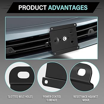 Amazon.com: Front License Plate Frame Compatible with