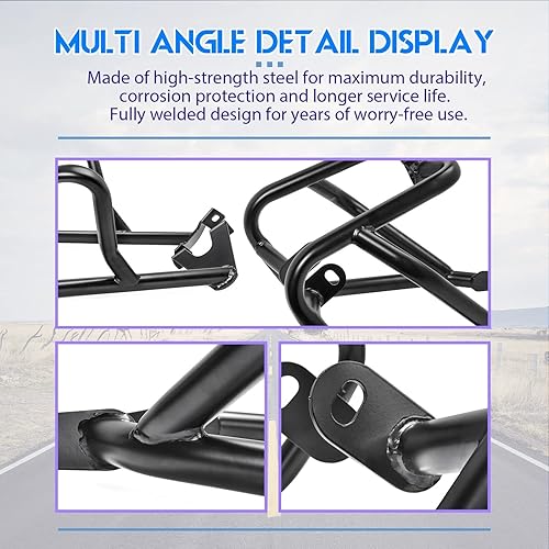 Miniatura 2 de TAZGANTAX Protector superior inferior del motor de la motocicleta Versys650 Falling Bumper Protector de marco de carrocería compatible con K-awasaki