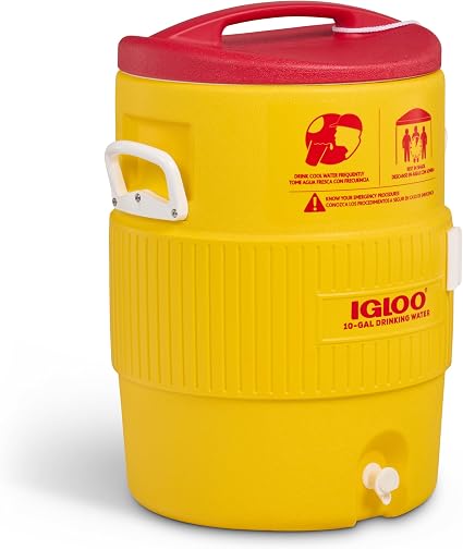 Igloo 400 Series Water Cooler, 10 gal, 16 dia x