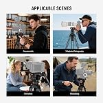 NEEWER Video Tripod with Fluid Head, Heavy Duty Aluminum Compact Portable Camera Tripod Stand for DSLR Camcorder Compatible with DJI Gimbals Compatible with Manfrotto QR Plates, Max Load 13.2 lb, TP73