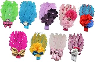 Totority 9 Laços De Cabelo Para Bebês Laços De Cabelo Infantis Para Bebês Faixa De Cabelo Elástica Faixa De Cabelo Fofa Faixa De Cabelo Para Bebês Faixa De Elasticidade