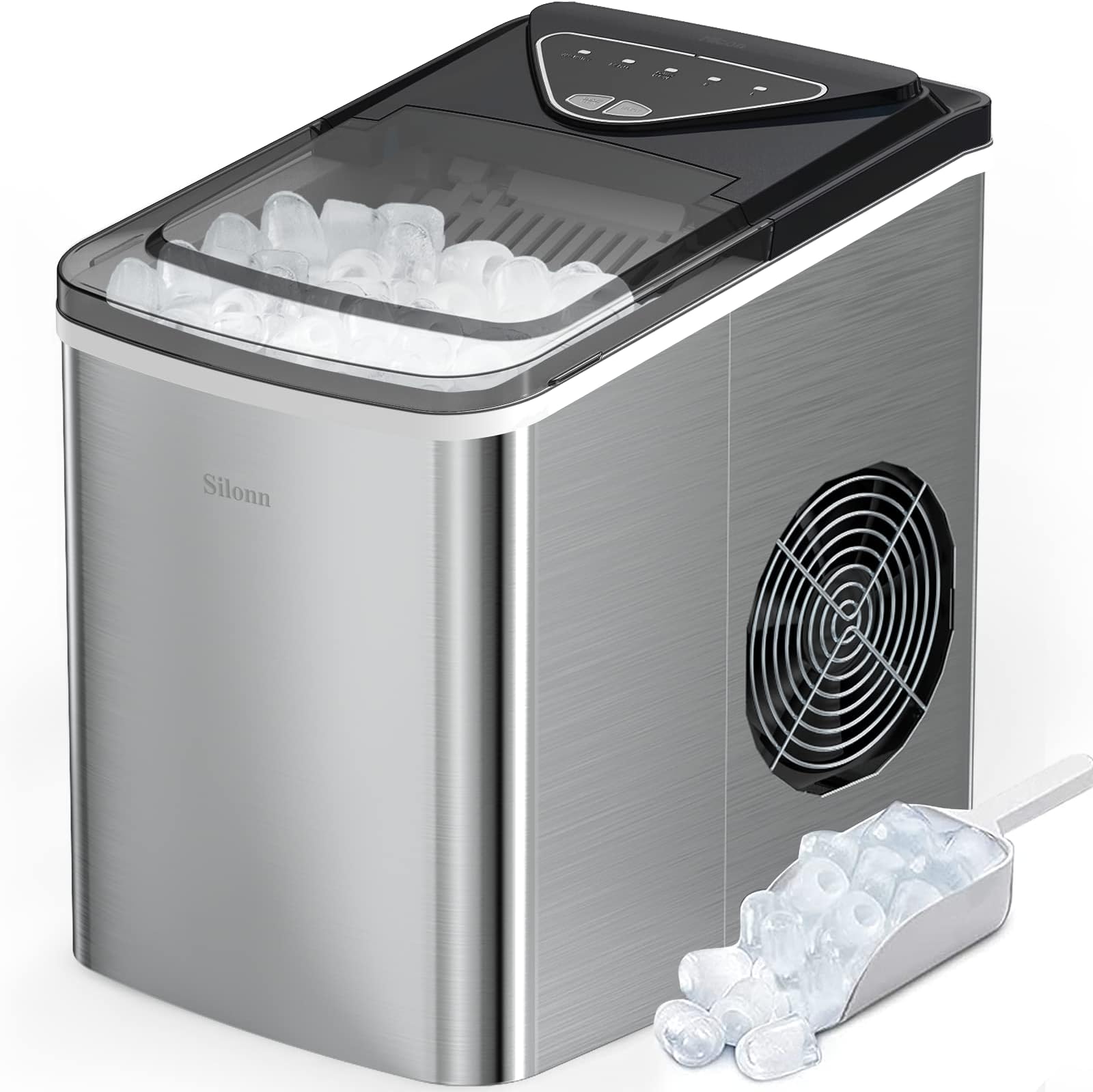 Danby DIM2500SSDB Portable Ice Maker, Countertop Ice