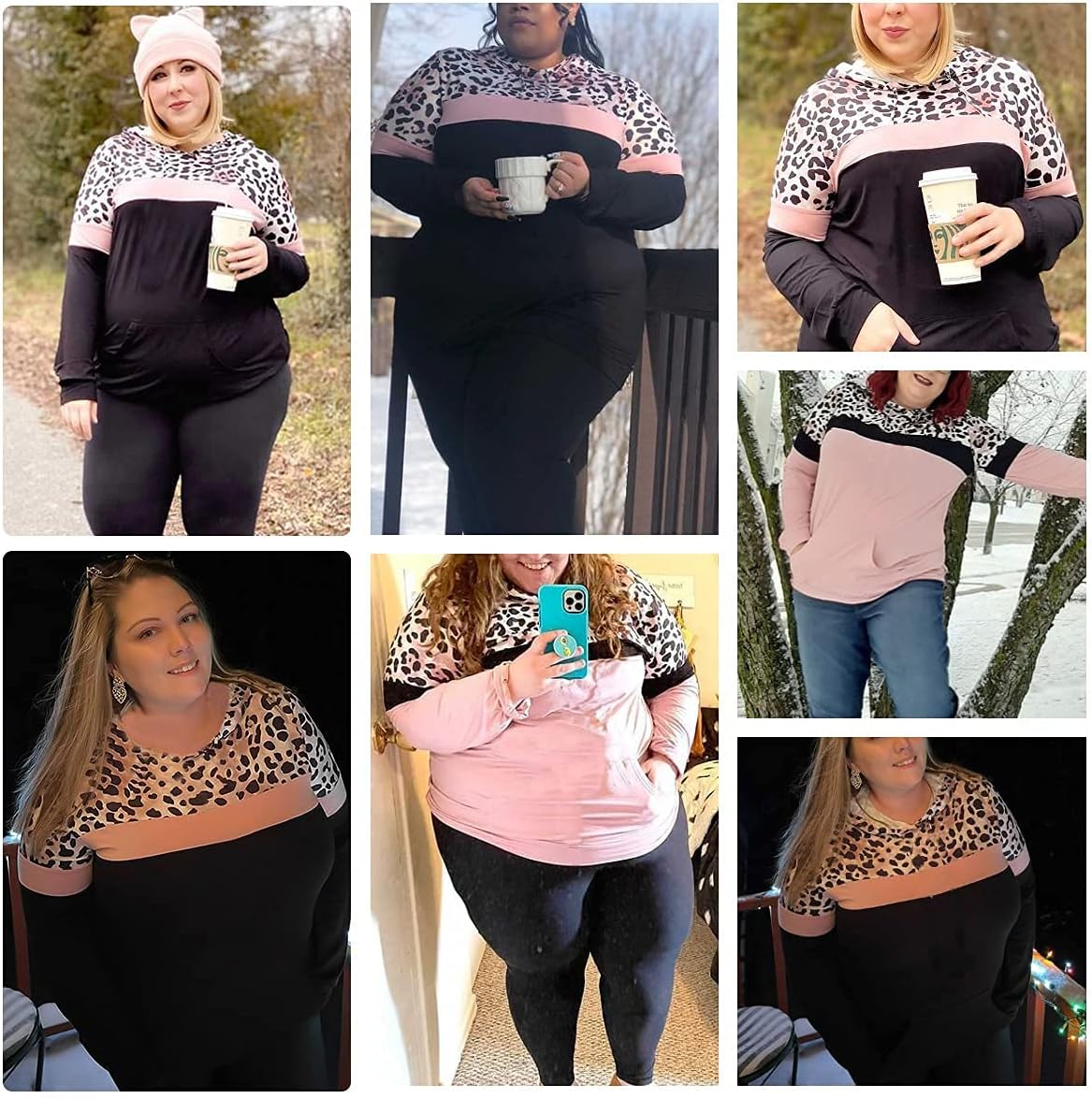 RITERA Plus Size Tops for Women Long Sleeve Casual Tunic Shirts Round Neck Pullover Tees XL-5XL - Image 5