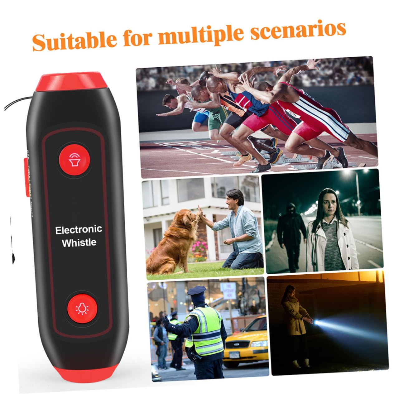 Sosoport 2pezzi Elettronico Portatile con Cordino per Arbitri Allenatori e attività all e Resistente per e