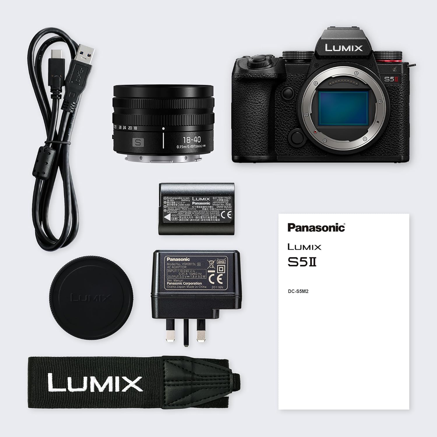 Panasonic DC-S5M2NE LUMIX DC-S5 ii Corpo Macchina Mirrorless Full Frame,4K 60P e 6k 30P, Schermo Ribaltabile, Wi-Fi, AF Ibrido di Fase Con 779 Punti, IS Attivo, con S-R1840E 18-40mm S Obiettivo, Nero Con Lente 18-40mm S5M2 - Immagine 5