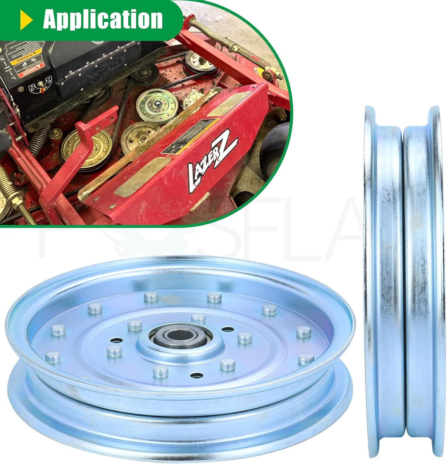 2 Pack 5103800YP Idler Pulley Replaces Ferris Idler Pulley 5021976 Pulley, Simplicity 5021976 Idler Pulley, Ferris 5103800YP, 5102831, Simplicity 5103800YP, 5103800 5102831YP 5600184 5600184SM