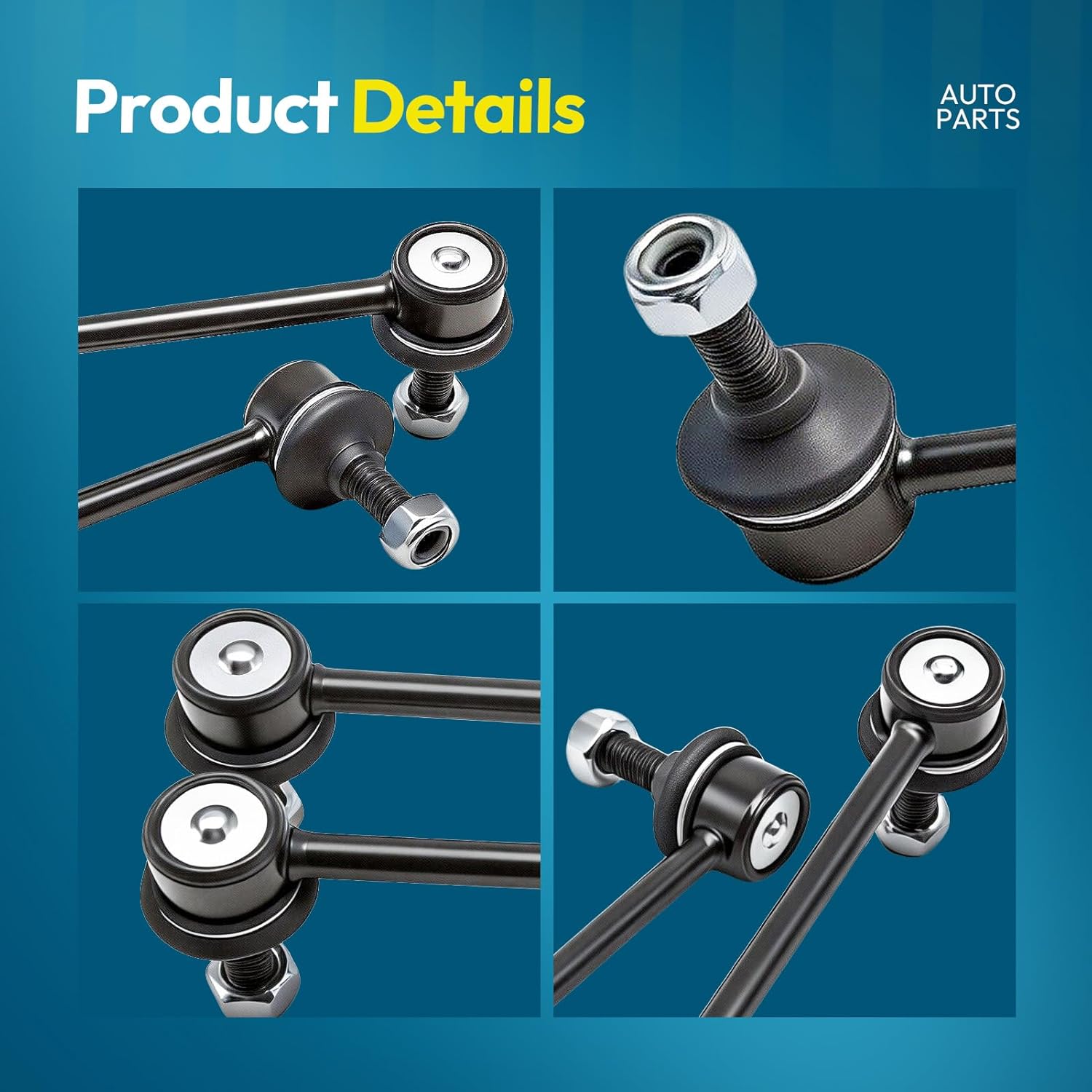 ‎Front Sway Bar Link Compatible with Fiat 500 2012-2019 - 2PCS Stabilizer Bar Links Replace# K750507 45G10015 TC1133 68073033AB SL20005 47489MT MS108148