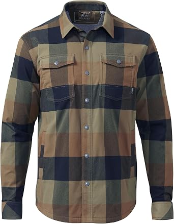 KUIU Field Flannel Shirt Jacket, Sherpa Fleece Lined, Snap-Front