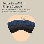 Therabody Sleep Mask Ultra-Comfortable, 100% Blackout Sleep Eye Mask with Gentle Eye Massager Vibration for Deep Sleep & Self Care - Facial Massager for Women & Men