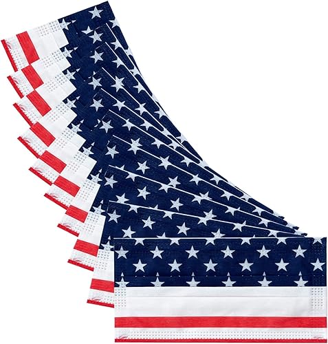 Miniatura 3 de Everydayspecial Máscara de seguridad desechable de 3 capas de protección facial para adultos, 50 unidades (rosa intenso)