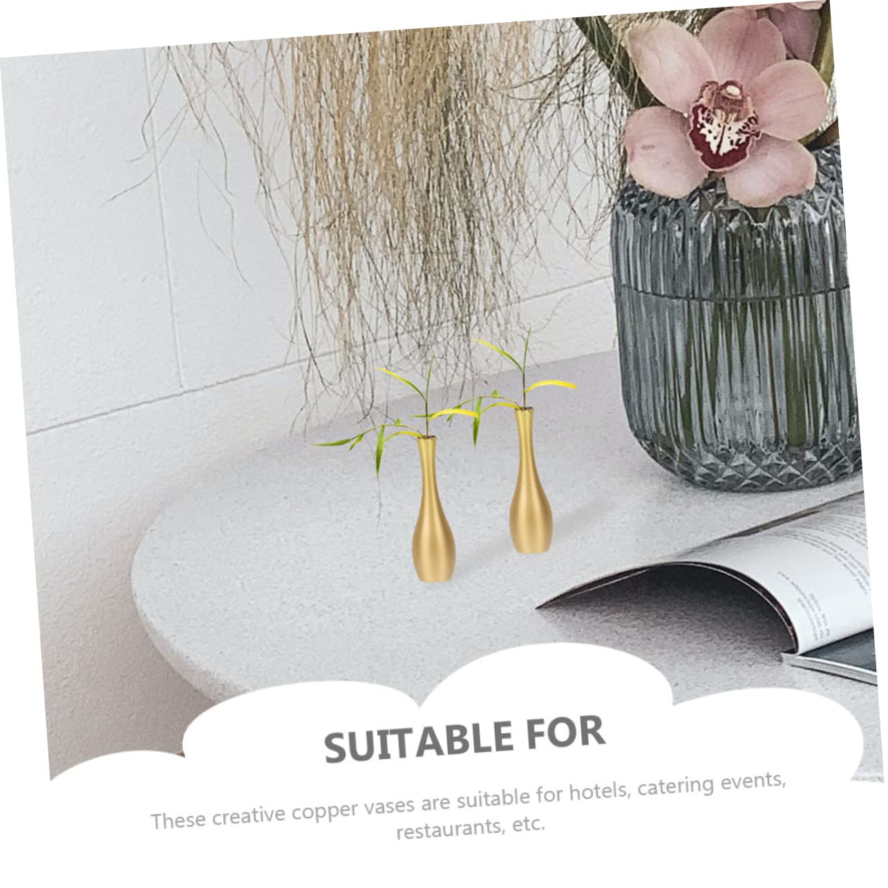 GIYUMI Glazen Vaas Kristalheldere Conische Vaas Glazen Vaas Met Massief Ijsbasis Scandinavische Stijl Decoratieve Vaas Bloemvaas Tafelvaas Voor Thuiskantoor Eettafel Party Decoratie Gift C
