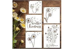 Dandelion Stencil with Exquisite Lace Pattern for Creative Painting Projects