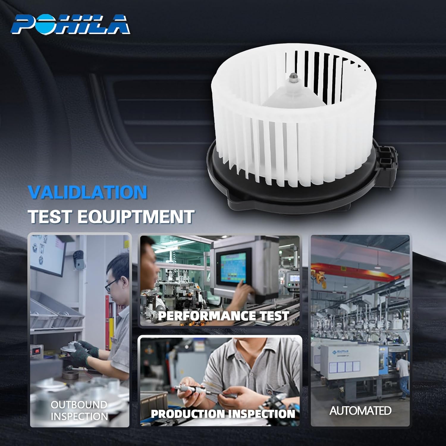 AC Blower Motor with Fan Compatible with 2010-2019 Subaru Legacy Outback, 2007-2009 Lexus RX350, 2006-2010 Toyota Sienna, 2008-2015 Cadillac CTS, 2007-2011 Cadillac SRX STS, Replaces 700228