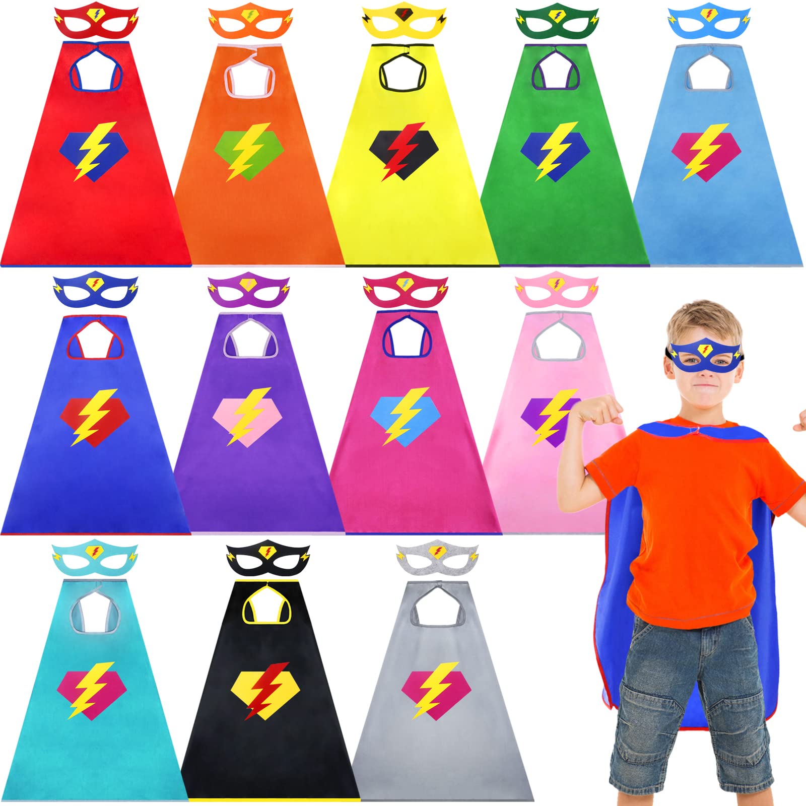 iROLEWIN Super Hero-Capes and Masks