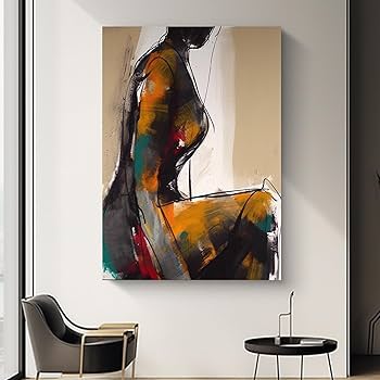 Amazon.com: Yahedoba Original Sexy Female Oil Painting