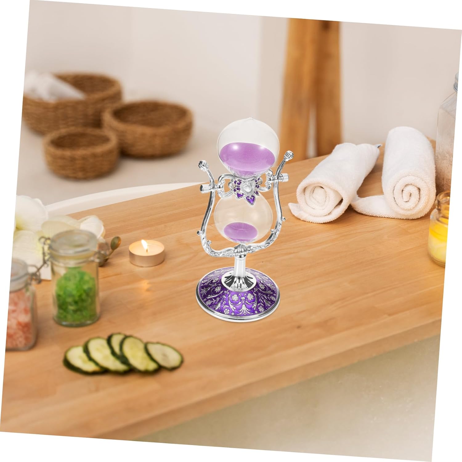 VICASKY Sand Hourglasses Set Vintage Hourglass Timer Multi-Function Decorative Home Dec