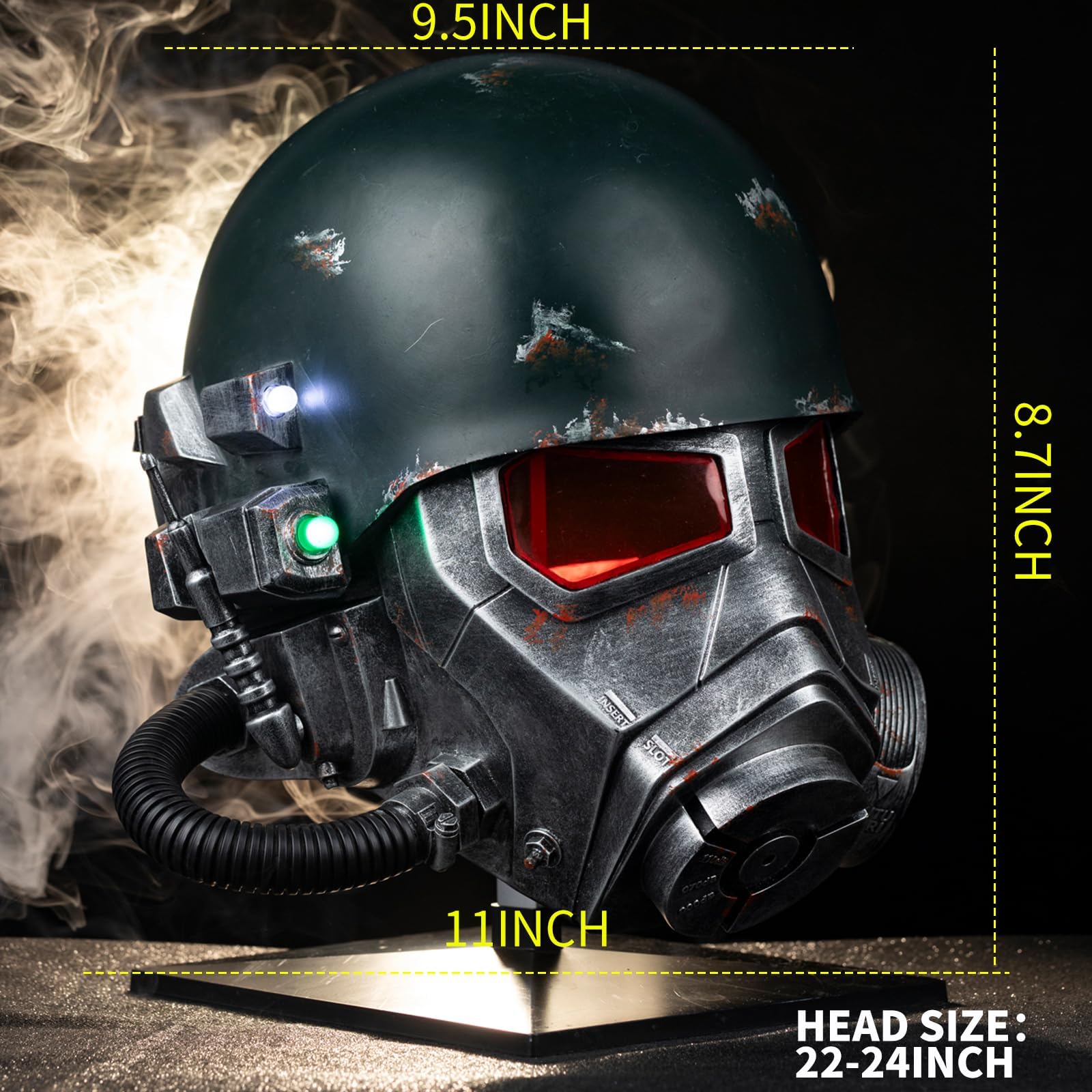 Casco per cosplay di Halloween, maschera avanzata NCR Armatura Casco Cosplay Maschera in Resina Maschera Completa Testa per Uomini e Donne Accessori da Collezione Prop
