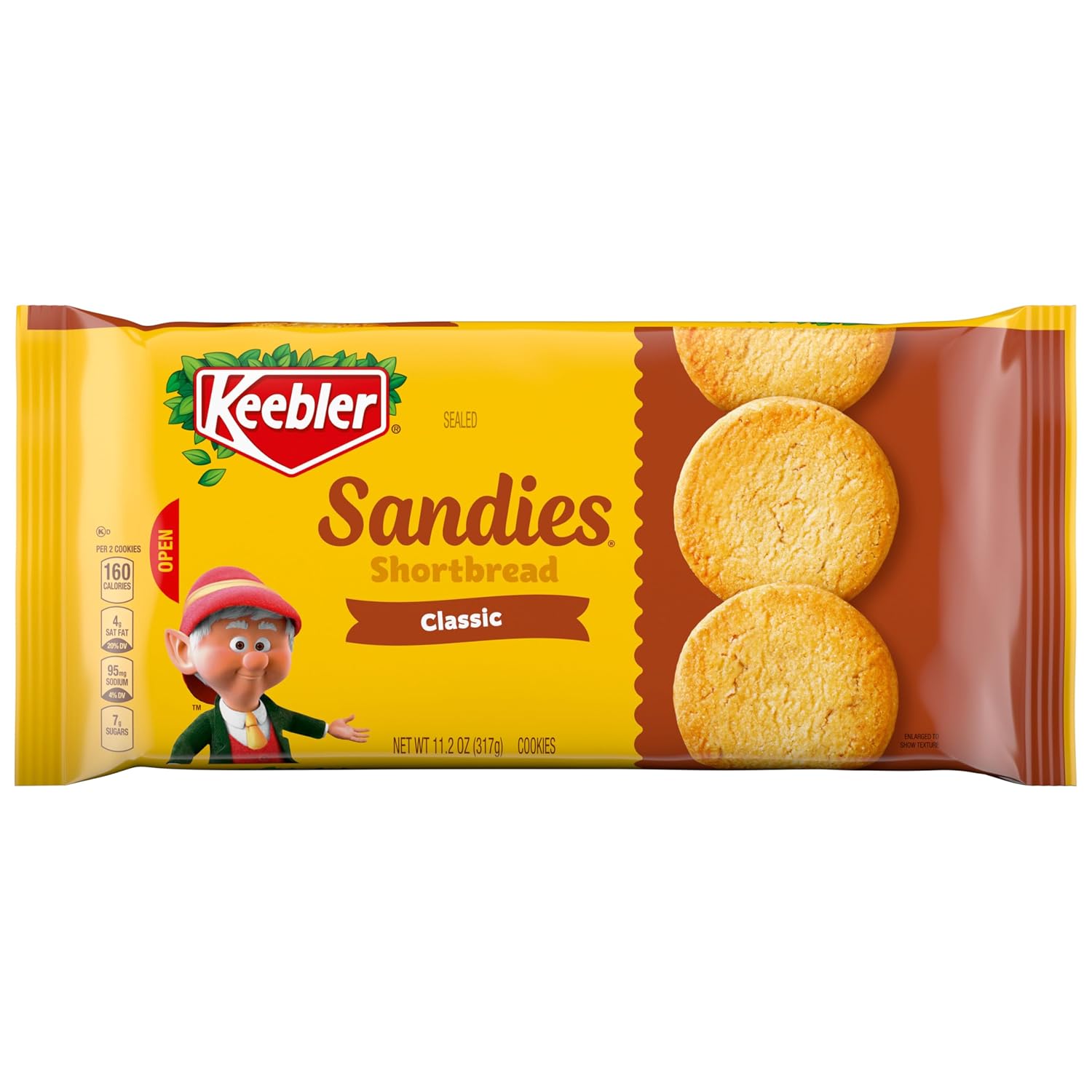 Keebler Sandies Shortbread Cookies, Classic, 11.2oz