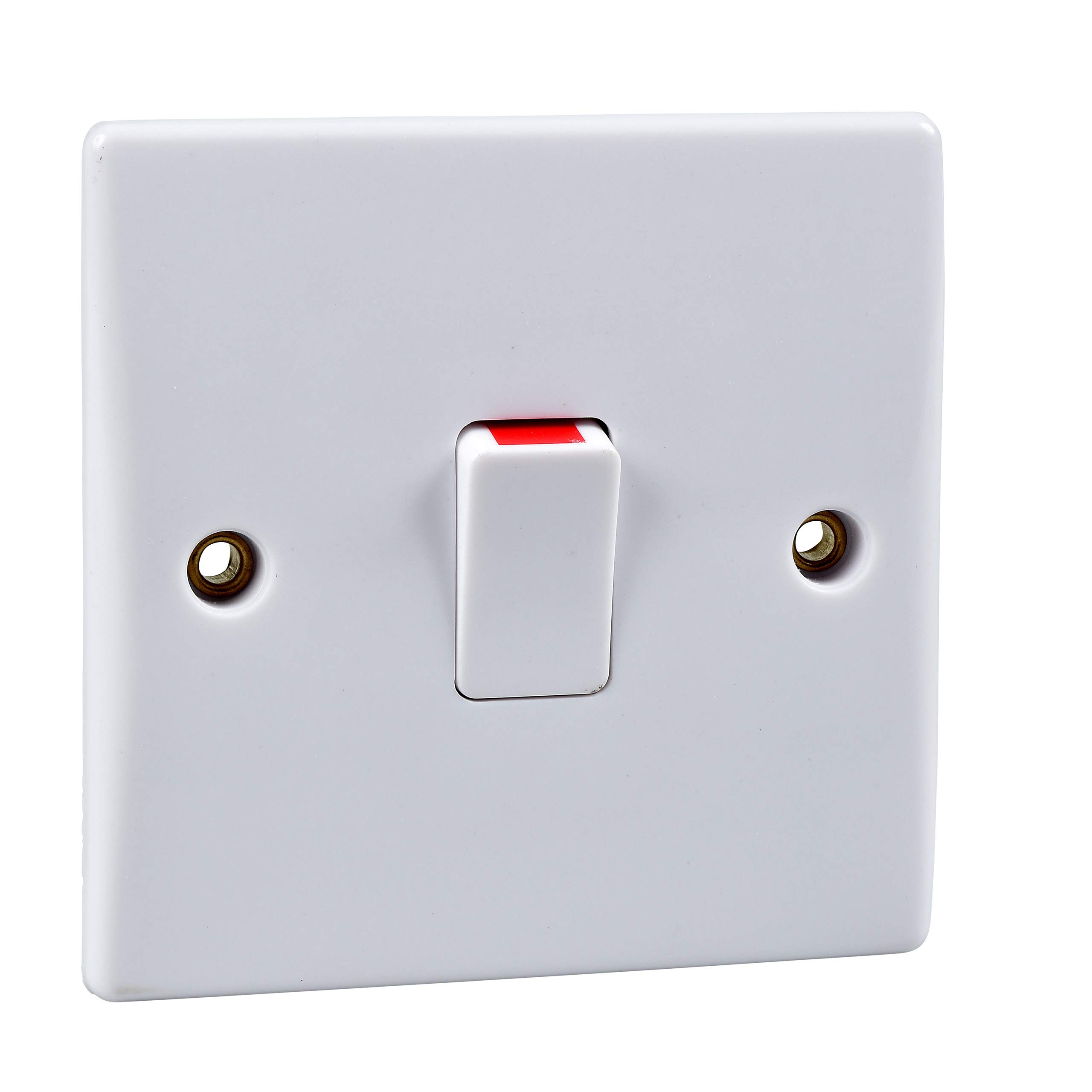 GET GU2010 Ultimate Slimline White Moulded 20a Double Pole Switch